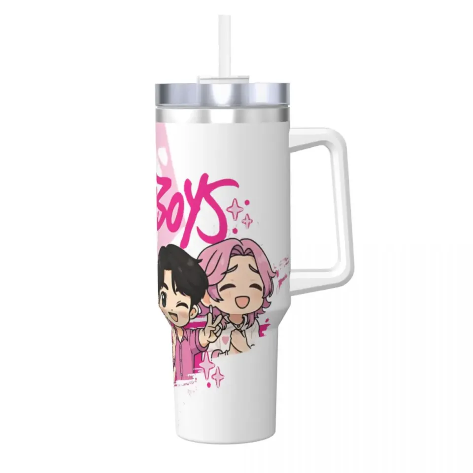 KPop Demon Hunters Tumblers 40 oz With Handle,  Gift For Kids, Back To School Gift Idea