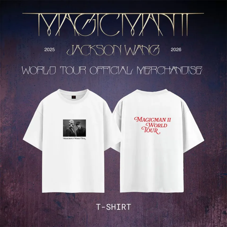 KPOP Jackson Wang T-Shirt 2026 World Tour Merch T-Shirt