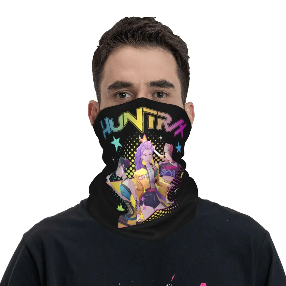 Huntrix Kpop Demon Hunters Face Mask Scarf