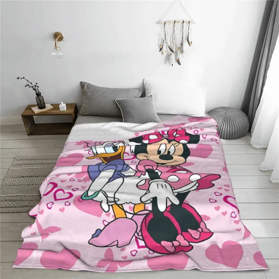 minnie mouse daisy Blanket Multiple Sizes Super Soft and Warm  Throw Blankets for Couch Sofa and Bed