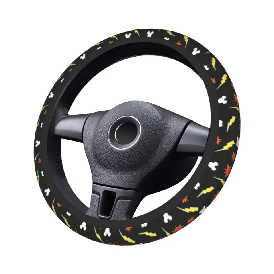 Mickey Mouse Kawaii Cartoon Car Steering Wheel Cover
