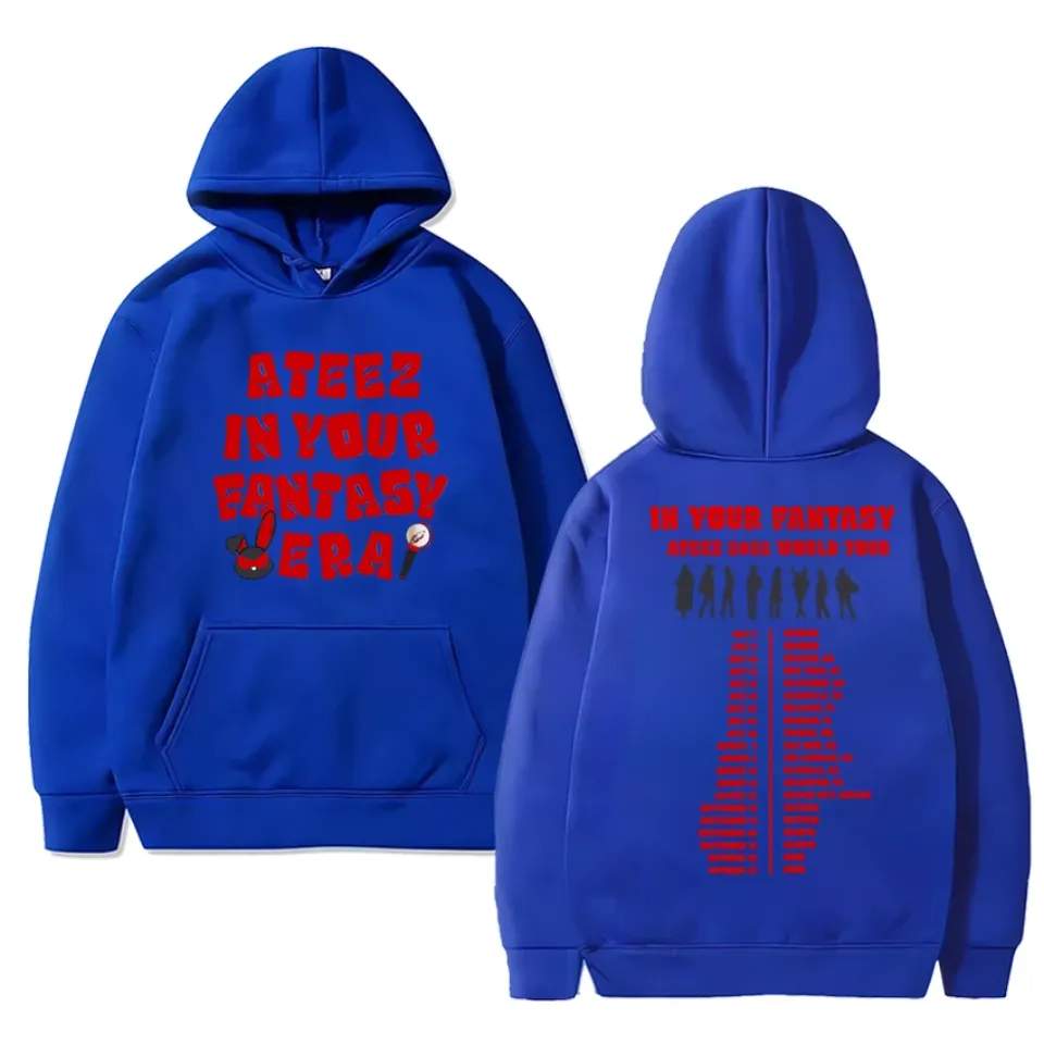 Korea Ateez 2025 World Tour Double Sided printed Hoodies