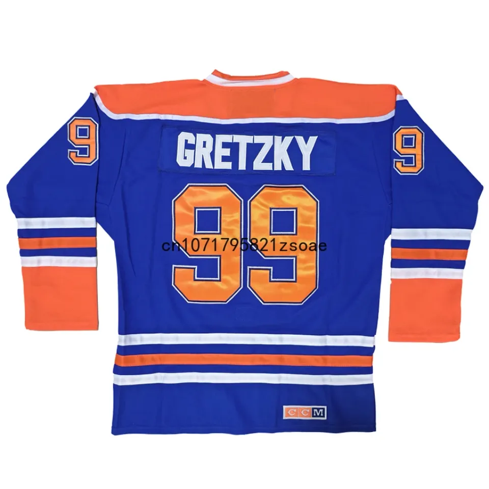 Wayne Gretzky Jersey Canada Edmonton Retro Ice Hockey Jerseys 11 Mark Messier Jersey 31 Grant Fuhr Jersey All Stitched Us M-3XL