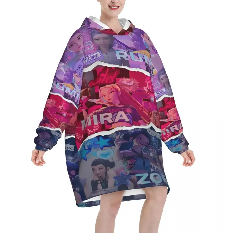 Kpop Demon Hunters Blanket Hoodie