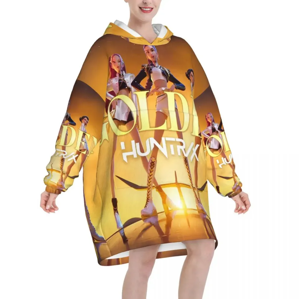 Kpop Demon Hunters Huntrix Blanket Hoodie