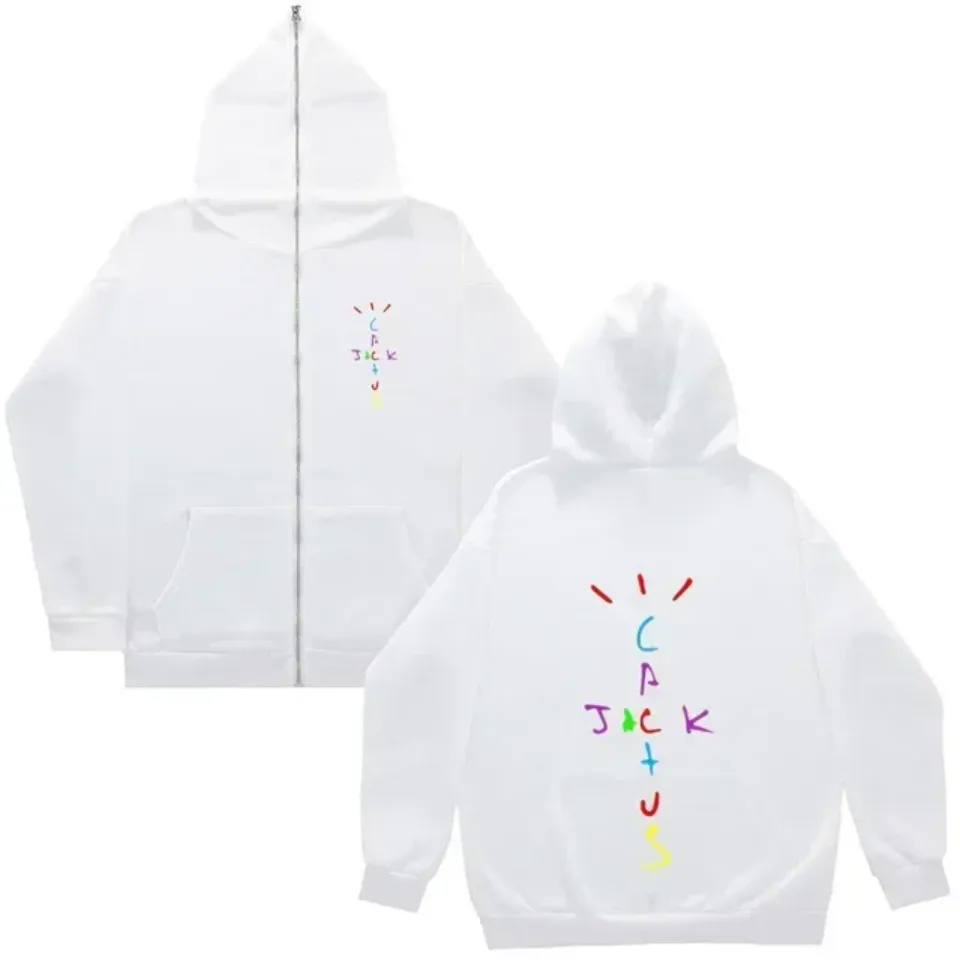 Travis Hip-hop Rapper Printed Zip Up Hoodie