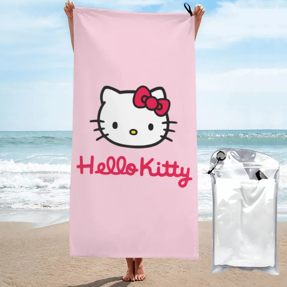 Sanrio Hello Kitty Merch Towel for Beach Pool Summer