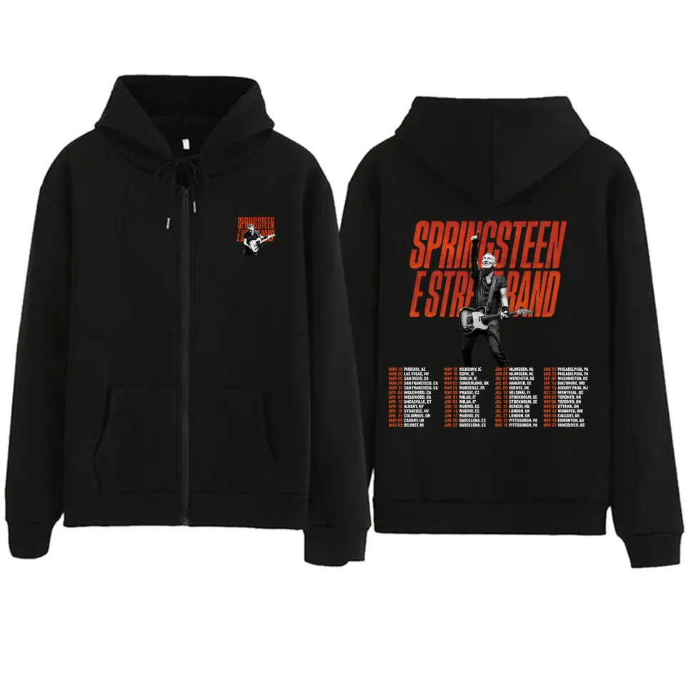 Bruce Springsteen Zipper Hoodie | Casual Shirt | Unisex Winter Shirt