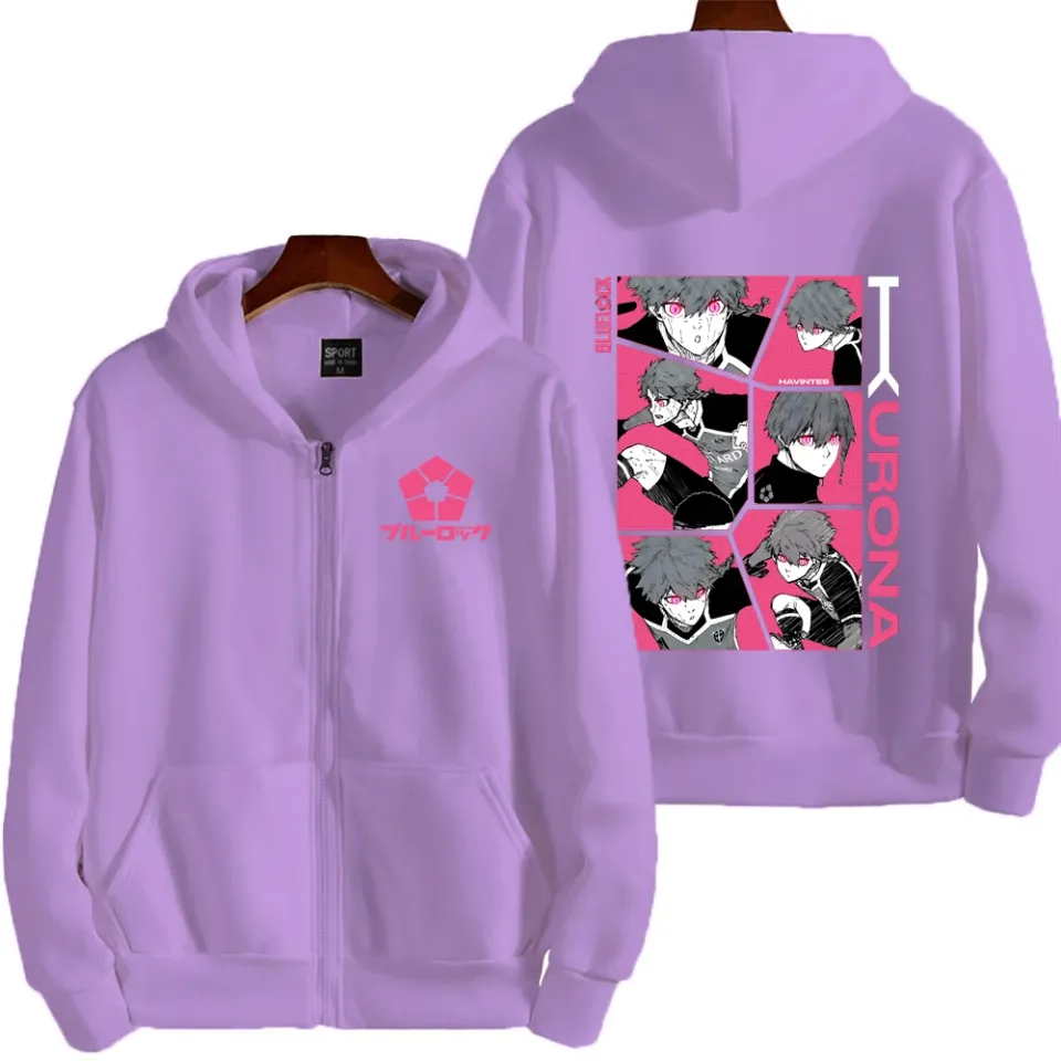 Blue Lock Kurona Ranze Men Zipper Hoodie