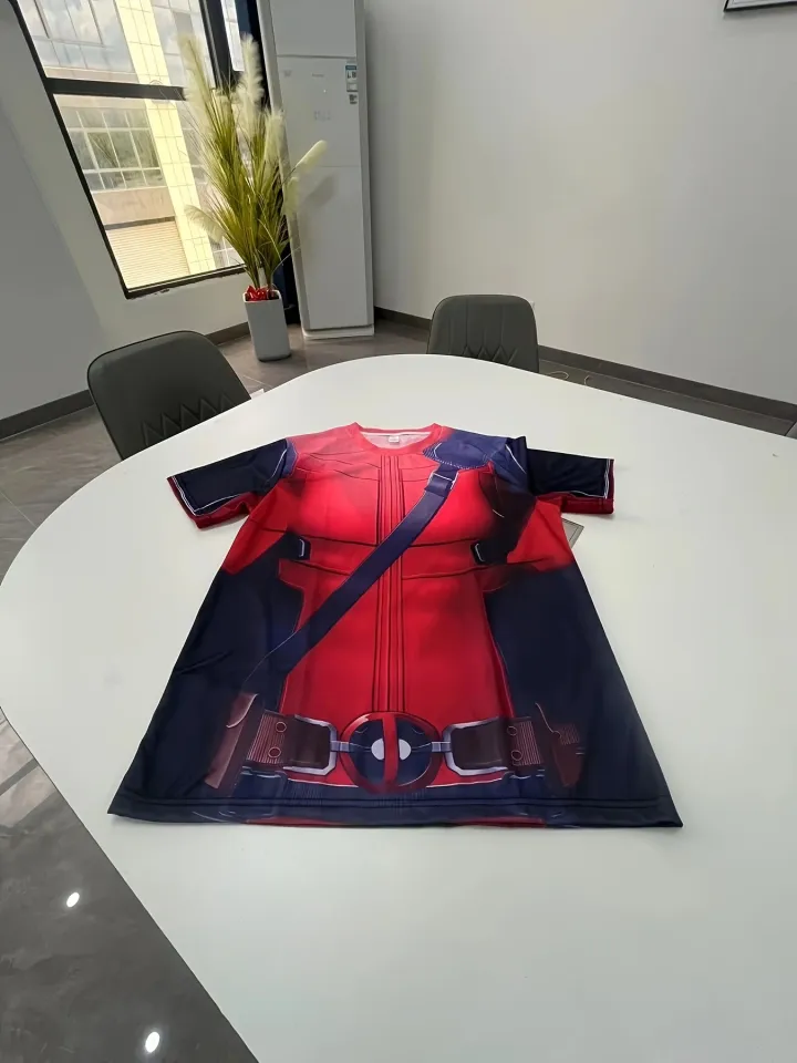 Marvel Men 3D Print Mecha Warrior T-Shirt Deadpool Tee Superhero T shirt