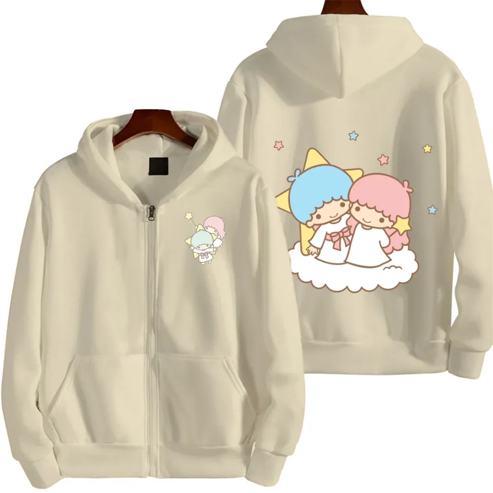Little Twin Stars Men Zip Up Hoodie