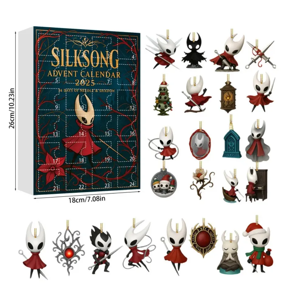 Hot New Hollow Knight  silksong Advent Calendar Christmas Atmosphere Gifts 2026 New Year 24 Days Countdown Surprise Blind Box