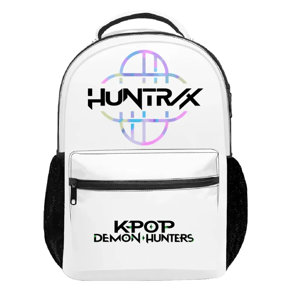 KPop Demon Hunters Huntrix Logo Backpack Unisex Casual