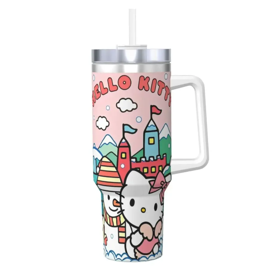 Hello Kitty  Tumblers 40 oz With Handle | Christmas Gift