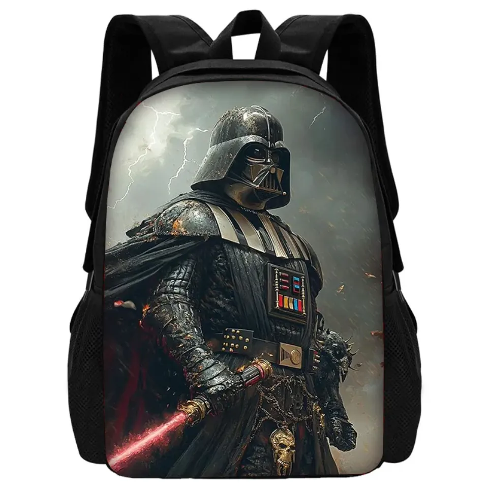 Child School Cartoon Mandalorian Star Wars Backpack