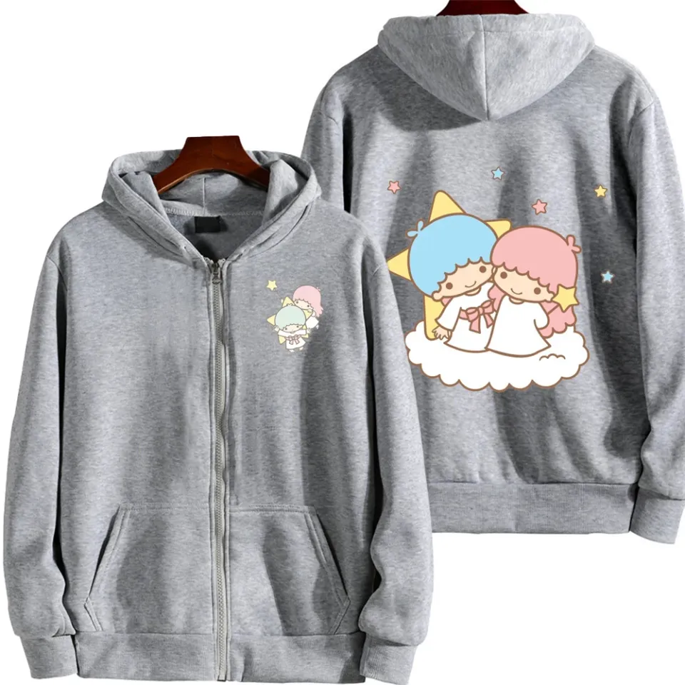 Little Twin Stars Men Zip Up Hoodie