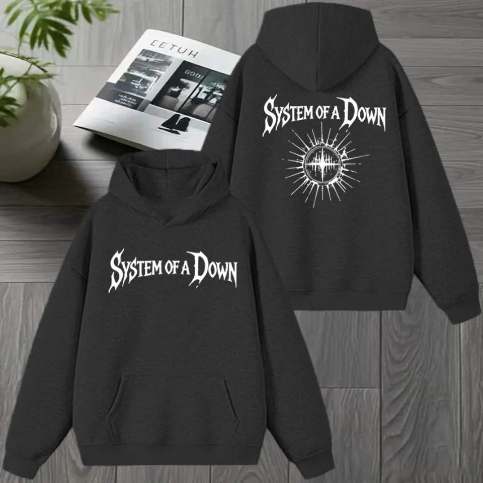 2026 Metal Band SYSTEM OF DOWN Double Sided print Hoodie