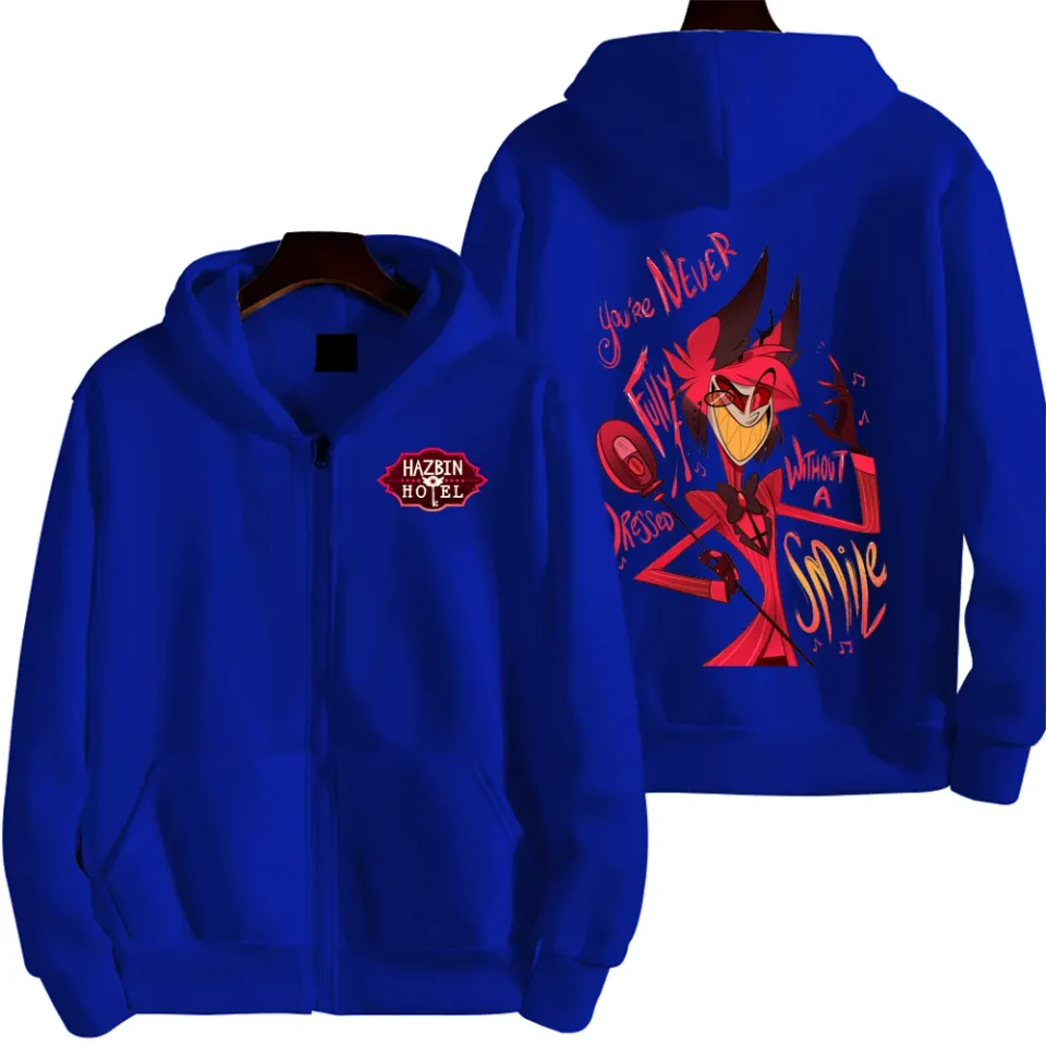 Alastor Hazbin Hotel Men Zip Up Hoodie