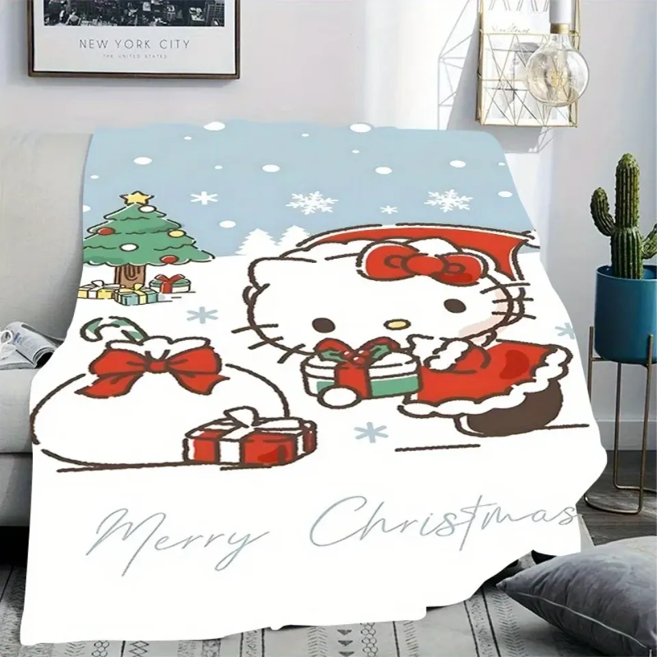 Sanrio Hello Kitty Christmas Elf Fleece Blanket