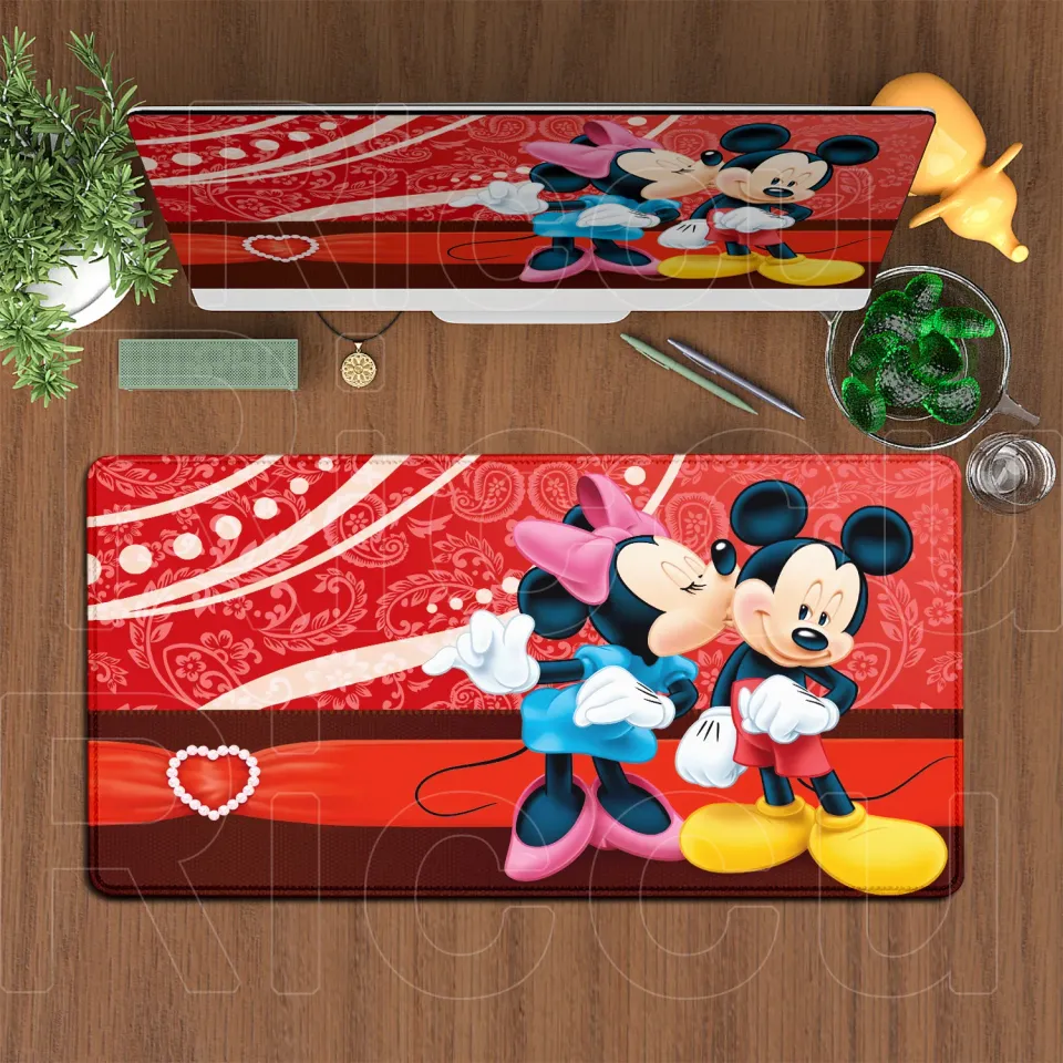 Large Mouse Pad Disney Mickey Mouse Cartoon Keyboard Mousepad Xxl Computer Gaming Rubber Non-slip Office Desk Mat PC Accessories