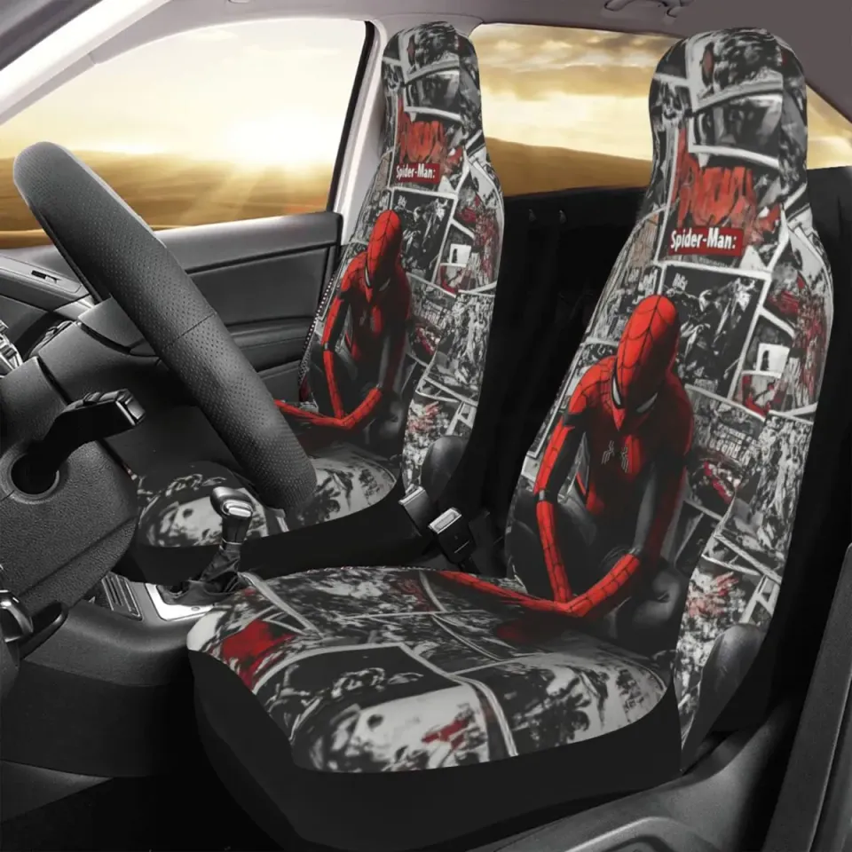 Spider-Man Car Seat Covers Front Seats 2 Pieces
