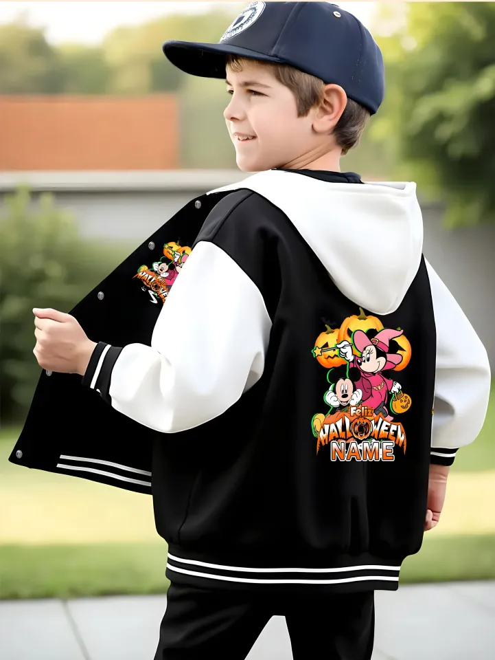 Disney Halloween Mickey Mouse Baseball Jacket