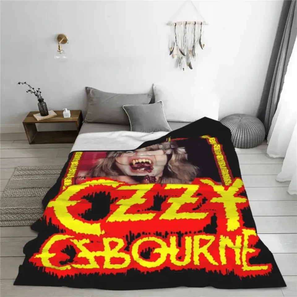 Custom Ozzy Osbourne British Rock Fleece Blanket