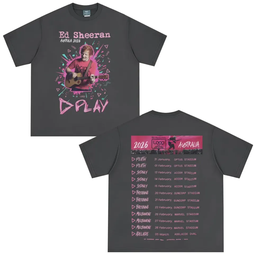 Ed Shee Loop Australian Tour 2026 Print T-shirt
