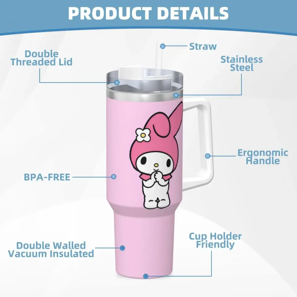 Sanrio My Melody  Tumblers 40 oz With Handle | Christmas Gift