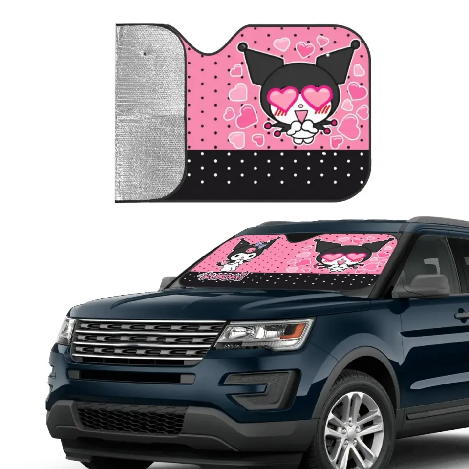 Kuromi Cartoon Car Sunshade