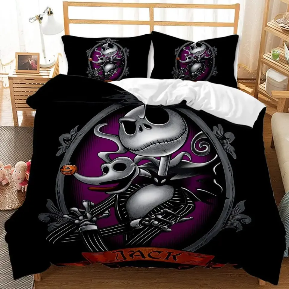 Nightmare Before Christmas Bedding Set,  Jack And Sally Bedding Set