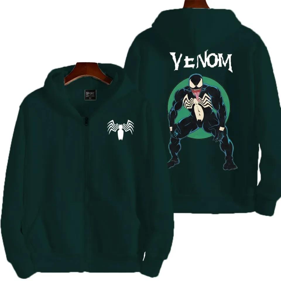 Marvel Venom Spring and Autumn New Men's Zipper Hoodie