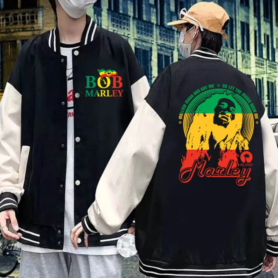 Fashion Singer Bob Marley  Baseball Jacket