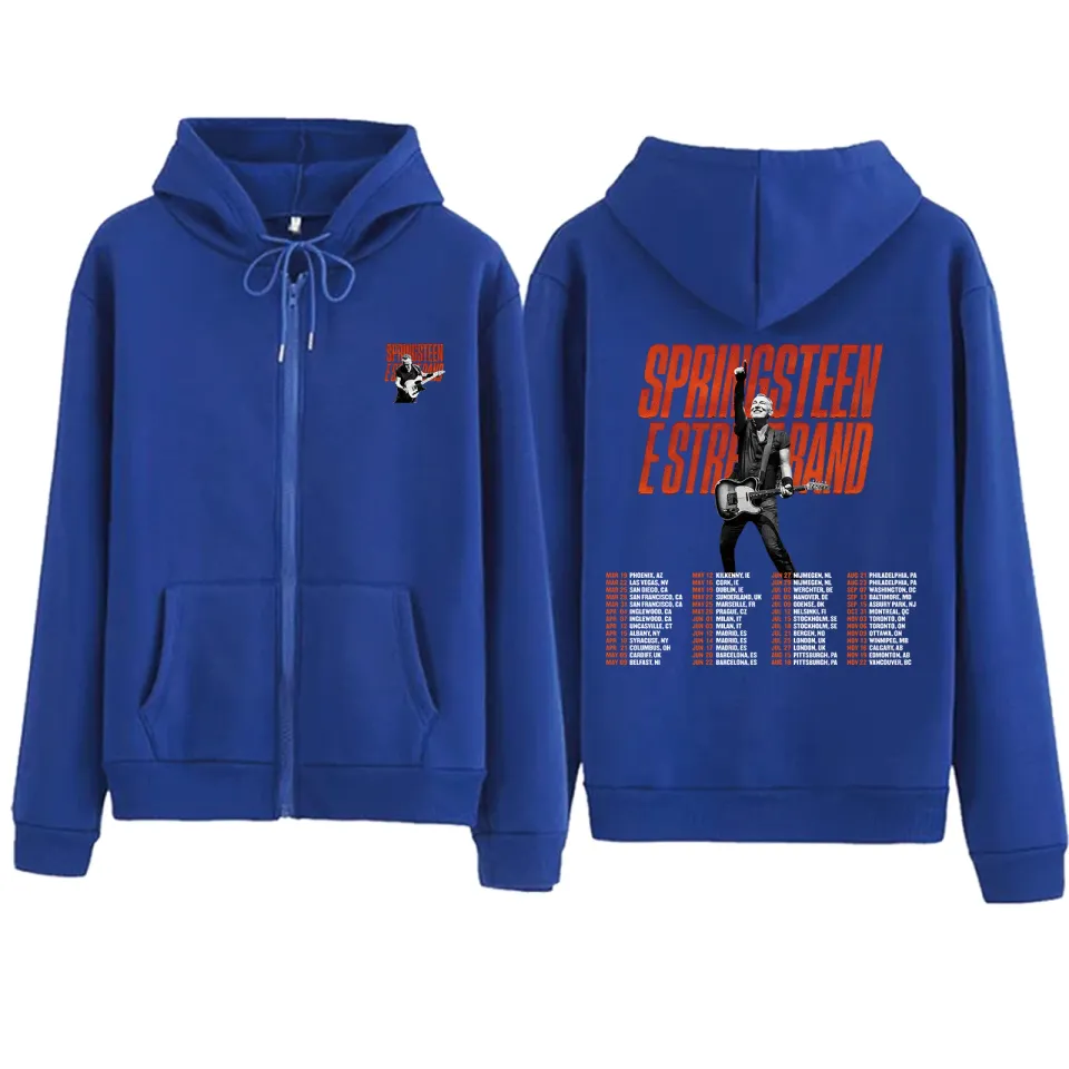 Bruce Springsteen Zipper Hoodie | Casual Shirt | Unisex Winter Shirt