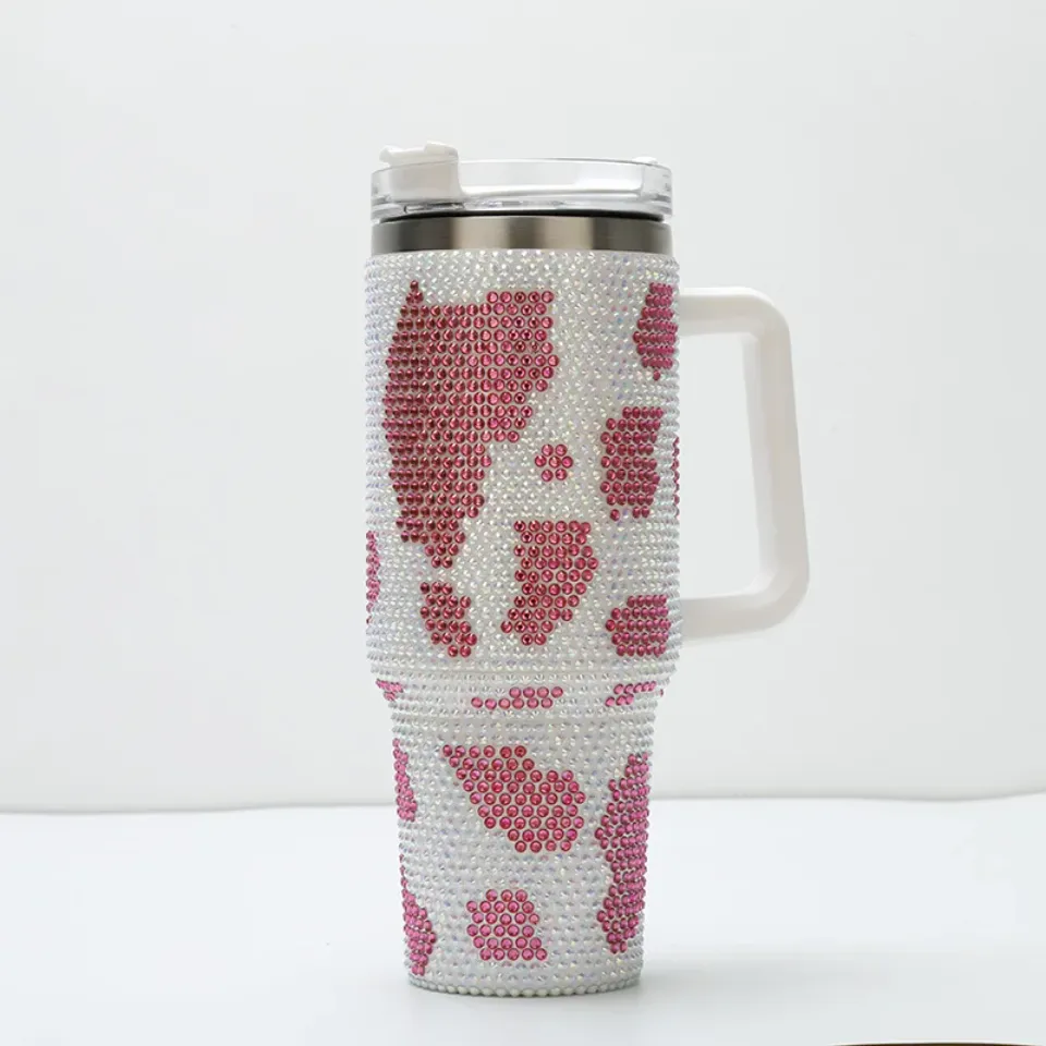 Cow 40 Oz Bling Tumblers
