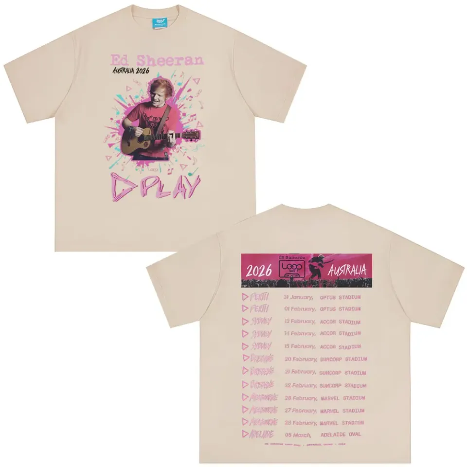 Ed Shee Loop Australian Tour 2026 Print T-shirt
