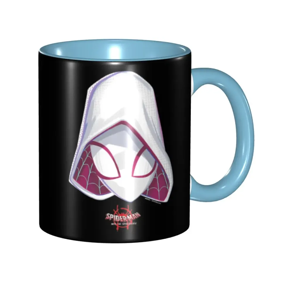 Spider-Gwen Spiderverse Mask Merch Coffee Mugs Fun Tea Cups Gift
