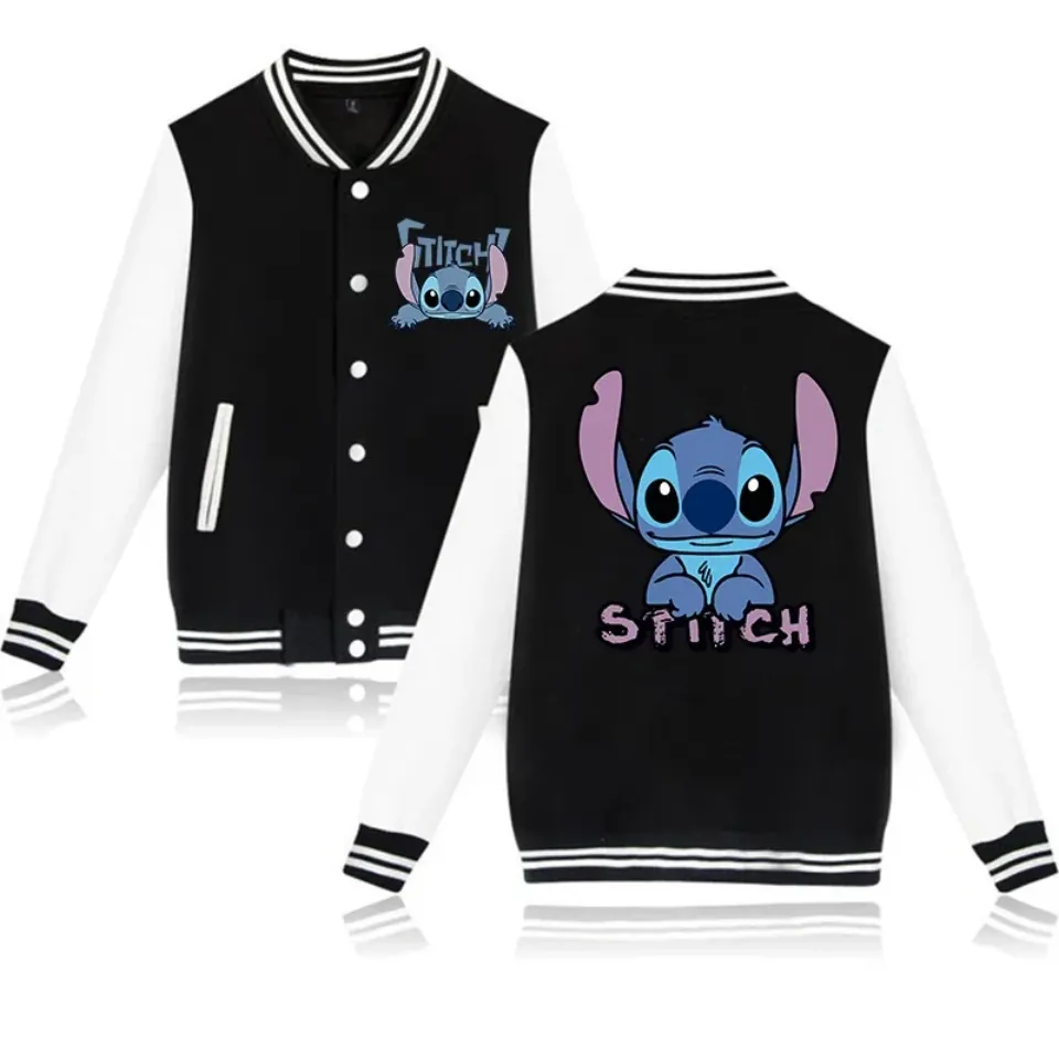 Stitch Disney Hoodie Baseball Jacket