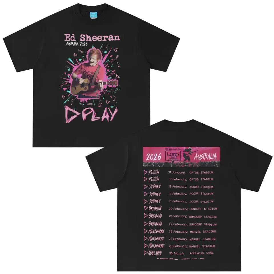 Ed Shee Loop Australian Tour 2026 Print T-shirt