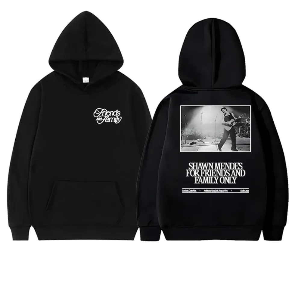 Shawn Mendes Tour 2025 Merch Double Sided Graphics Hoodies