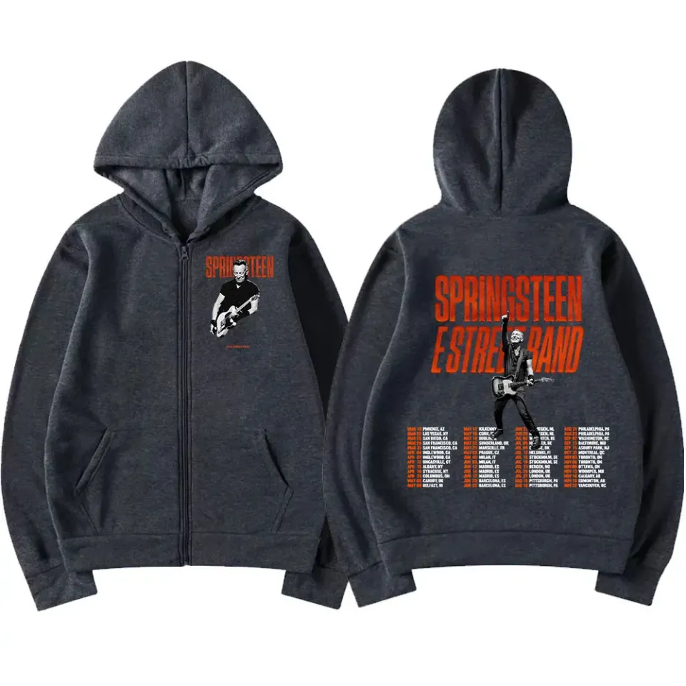 Bruce Springsteen and E Street 2024 Tour Zipper Hoodies