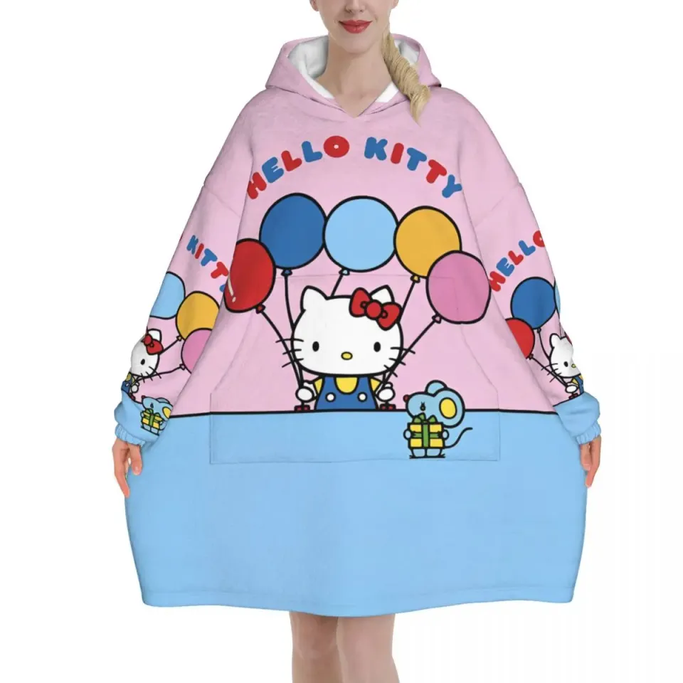 Lovely Hello Kitty Blanket Hoodie