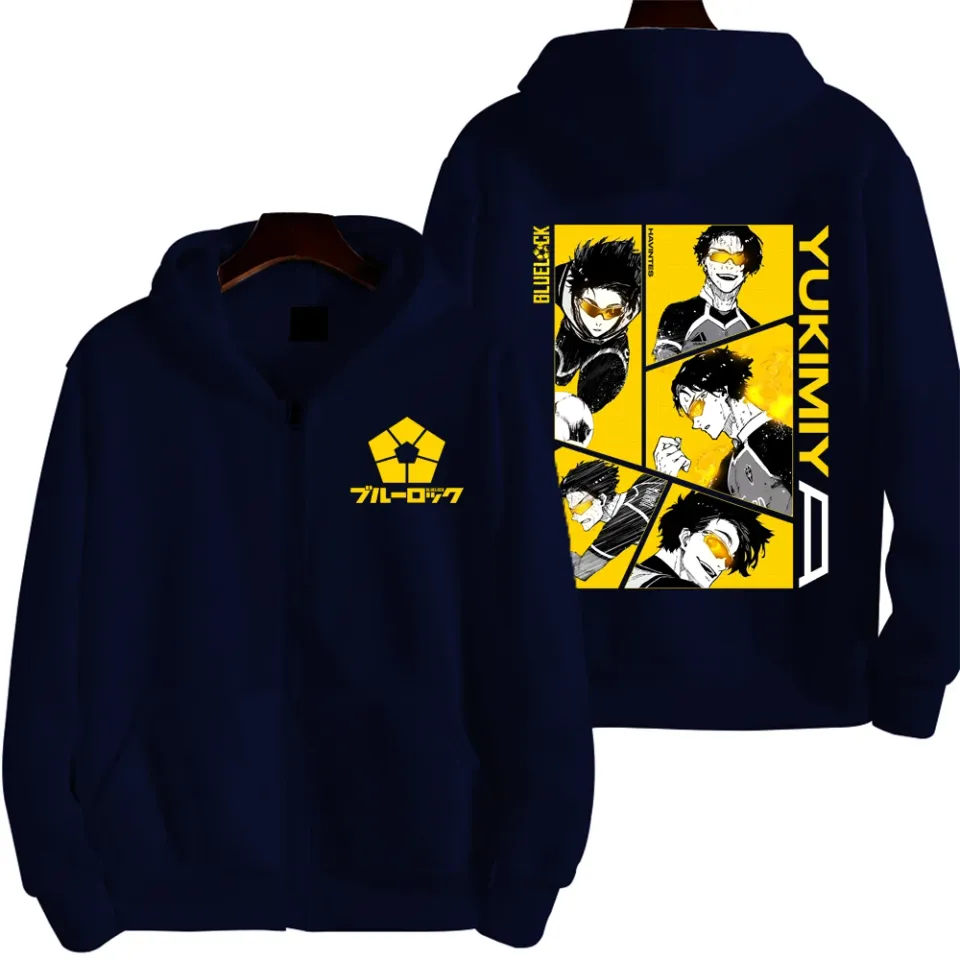 Blue Lock Yukimiya Kenyu Men Zipper Hoodie