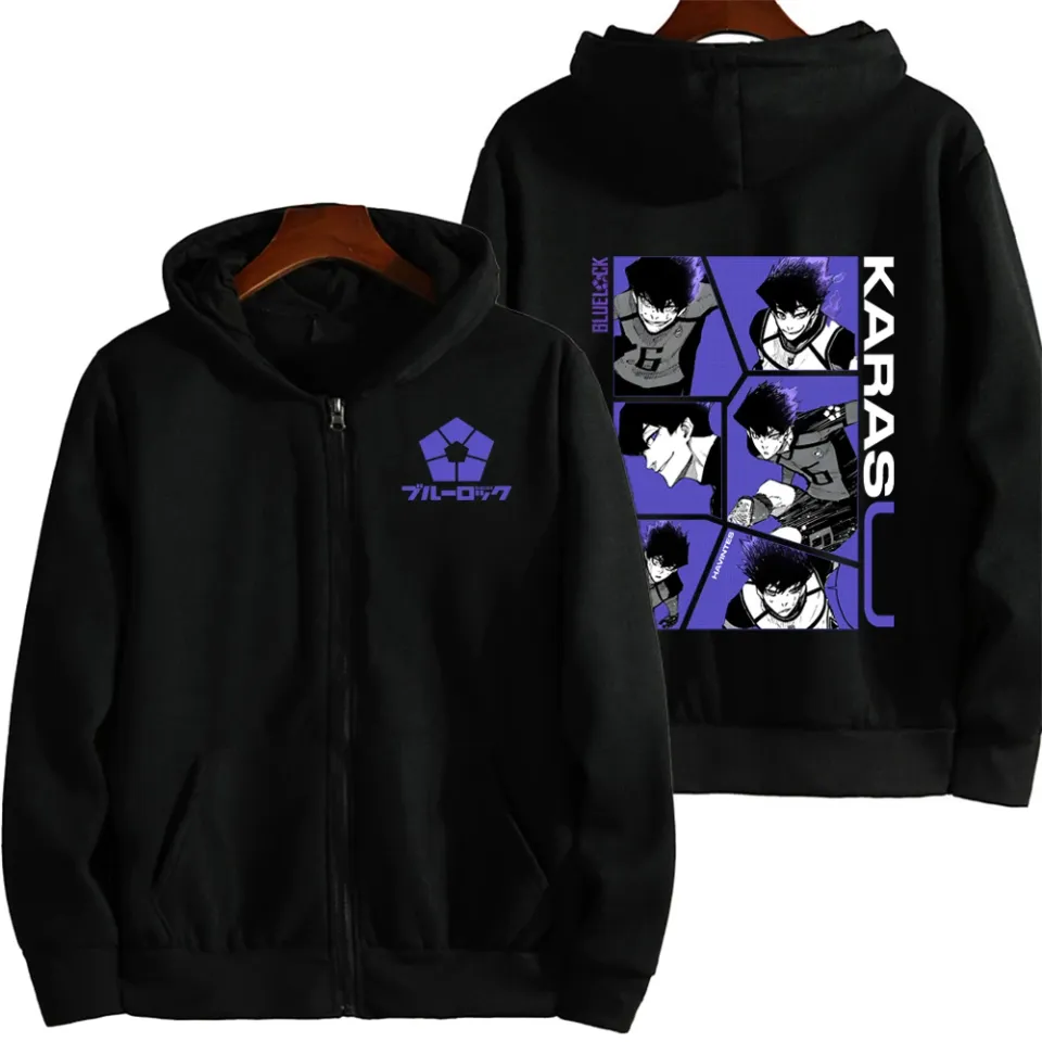 Blue Lock Karasu Tabito Men Zip Up Hoodie