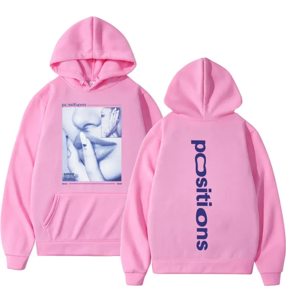 Ariana Positions Album Retro Graphichoodie Men Women Aesthetic Trendy Pullover Long-sleeved Oversized Casual Sweatshirt