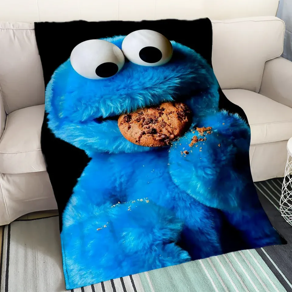 Sofa Blankets King Size Cookie Monster Cute Blanket Fluffy Thin Wadding Blanket Bed Luxury Blankets