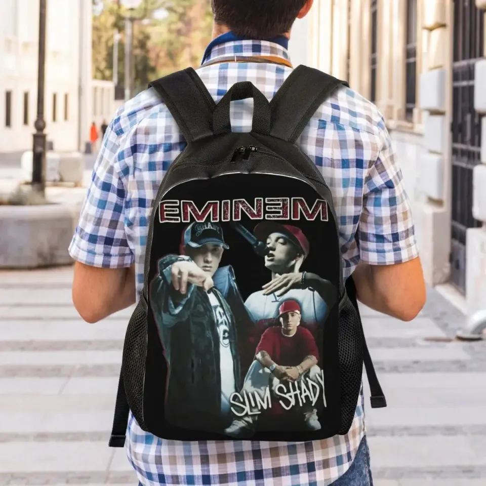 Famous Rapper Eminem Rock Backpack Cute Backpacks