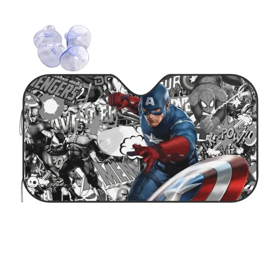 Captain America Hero Car Sunshade