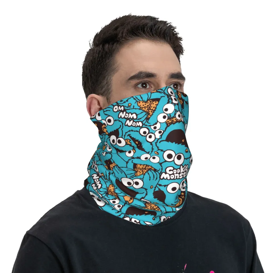 Cute-Blue Bandana Face Mask Scarf