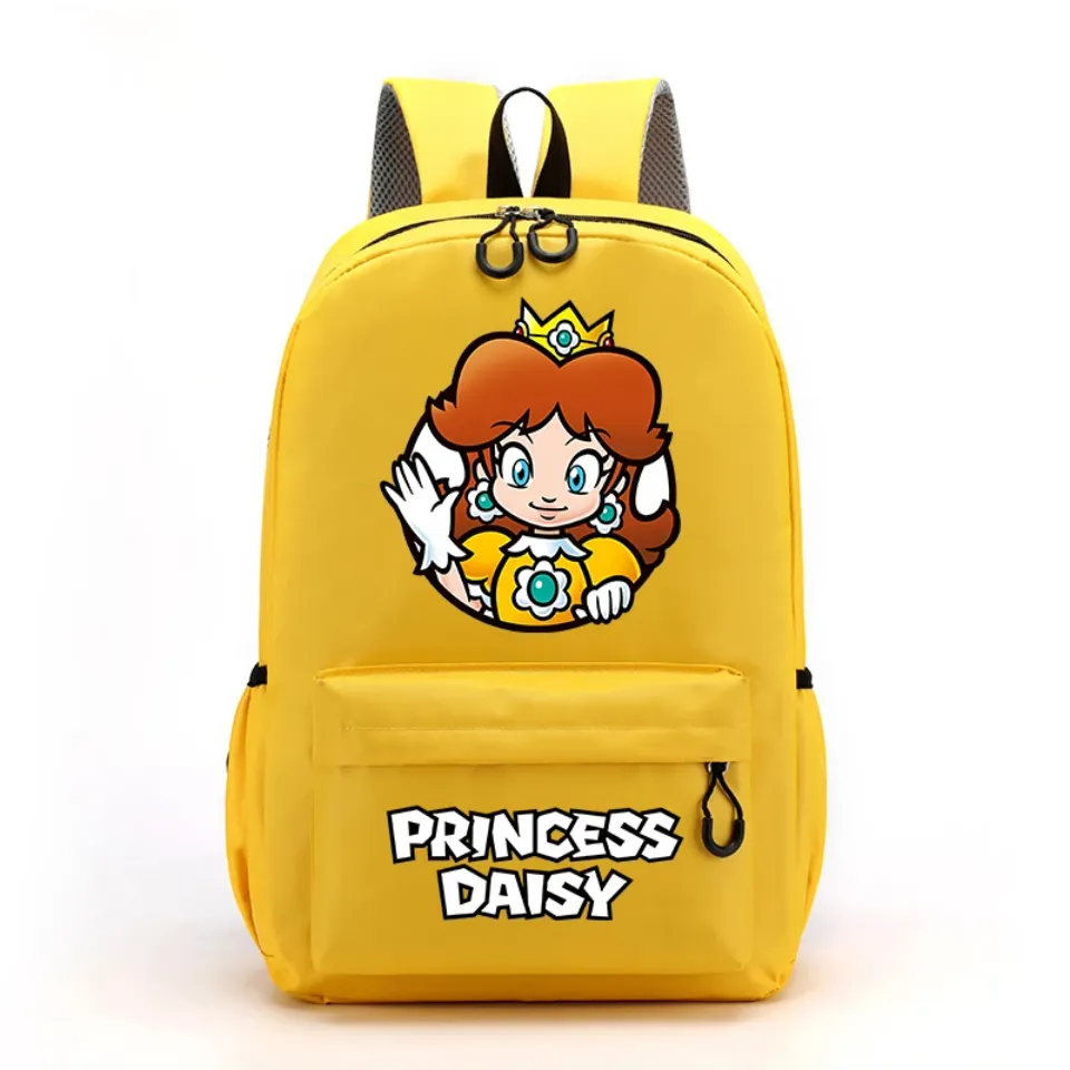Super Mario Bros Kids Backpack Cartoon Cute Anime Knapsack Book Bag